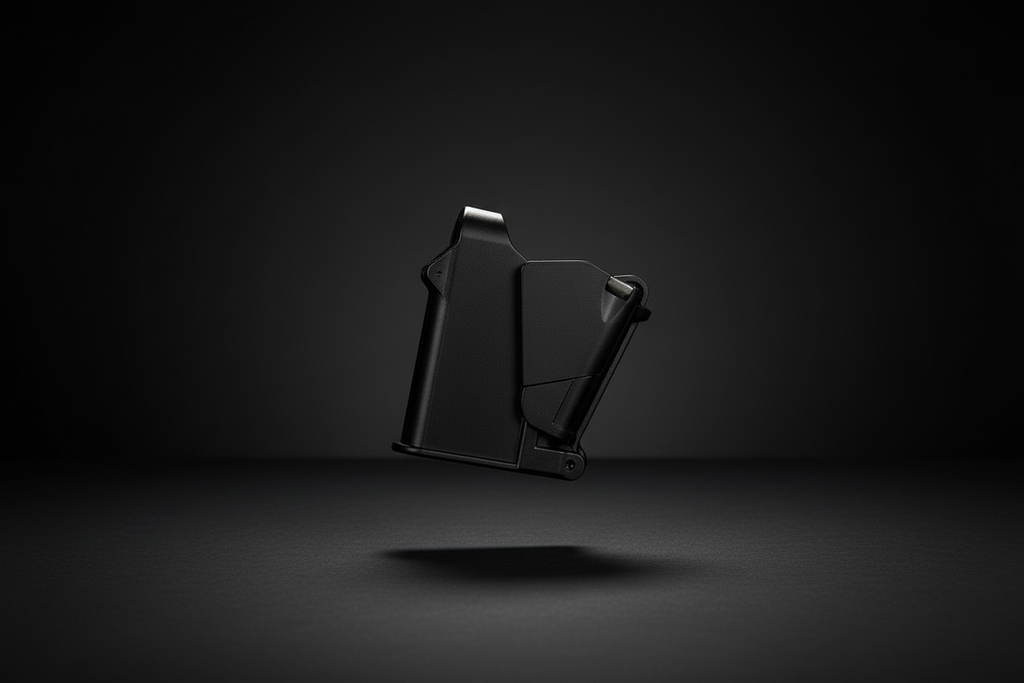 TacticPower Universal Pistol Magazine Loader in Black - Professional Speed Loader for 9mm to .45ACP Magazines