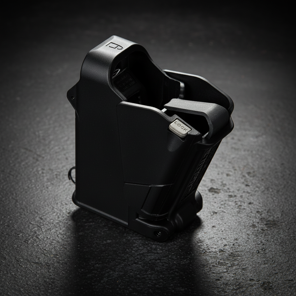 TacticPower Magazine Loader in Black - Professional universal pistol mag loader and speed loader 9mm-.45ACP