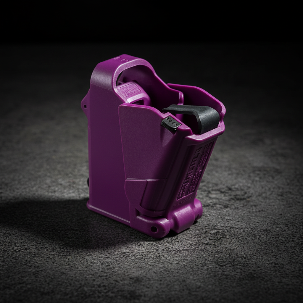 TacticPower Magazine Loader in Purple - Universal speed loader for pistol magazines 9mm to .45ACP