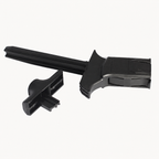 TacticPower Universal Pistol Magazine Loader – two-piece components shown disassembled, rail guide and magazine body