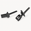 Universal Magazine Loader Combo – black polymer pistol and rifle magazine loaders on white background