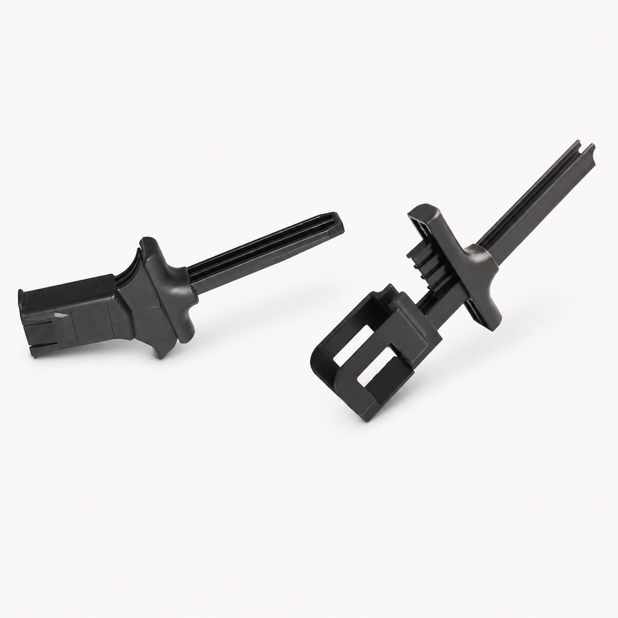 Universal Magazine Loader Combo – black polymer pistol and rifle magazine loaders on white background