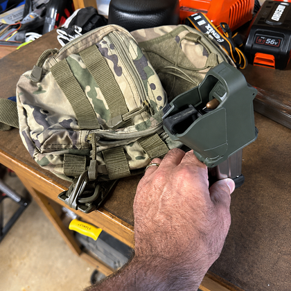 Customer using the TacticPower Universal Speed Loader